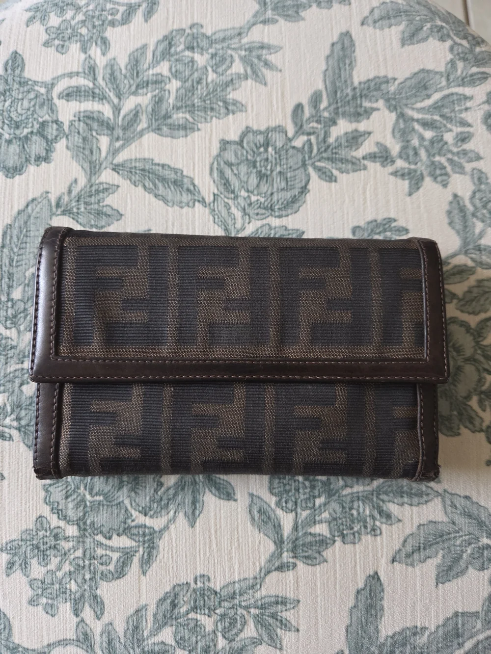 ❣️Vintage Fendi Zucca Canvas Trifold Continental Wallet❣️
